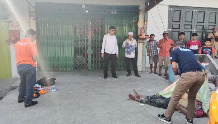 Mayat Pria Ditemukan Telentang di Pinggir Jalan Pantai Labu