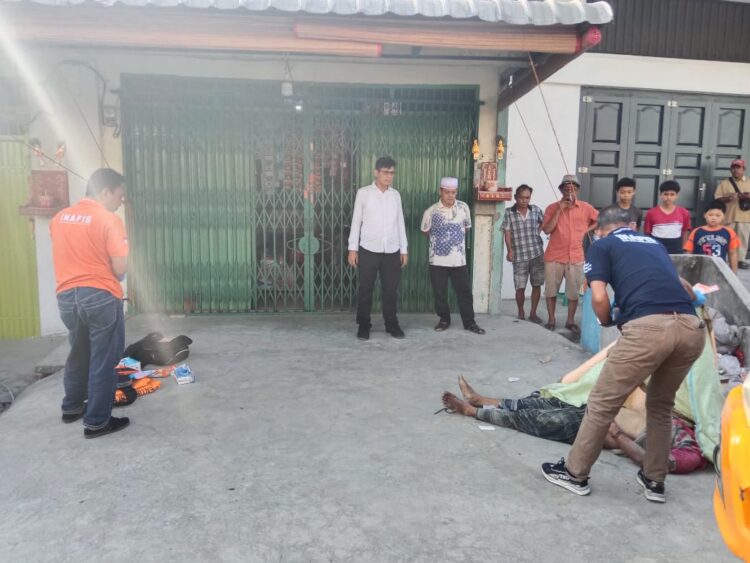 Mayat Pria Ditemukan Telentang di Pinggir Jalan Pantai Labu