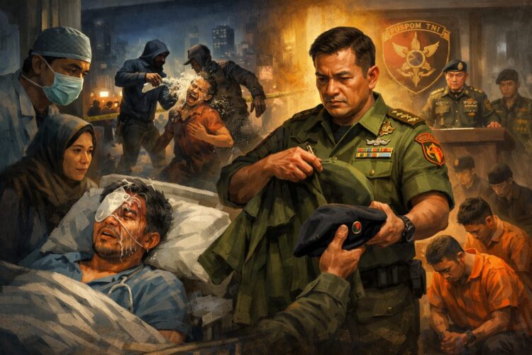 Kasus Percobaan Pembunuhan Aktivis Andrie Masih Gelap, Kabais TNI Serahkan Jabatan