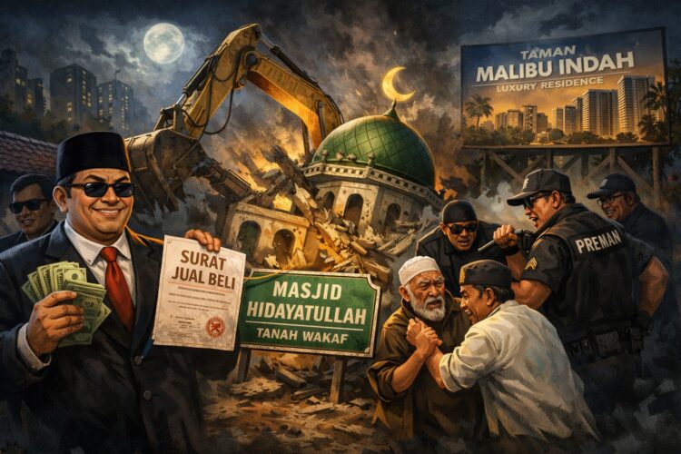 “Agresi” Tanah Wakaf di Balik Tembok Malibu