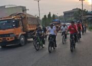 Gowes Bareng Dari Lubukpakam, Bupati Deliserdang Sarapan di Tanjungmorawa