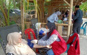 PMI Deliserdang Kumpulkan 17 Kantong Darah di Pasar Kamu Denai Lama