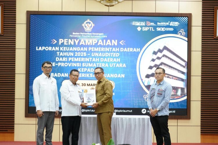 ‎Pemkab Taput Serahkan LKPD Unaudited TA 2025 ke BPK RI Perwakilan Sumut