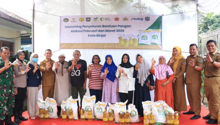 Perkuat Ketahanan Pangan, Pemko Binjai Mulai Distribusi Bantuan Beras dan Minyak Goreng