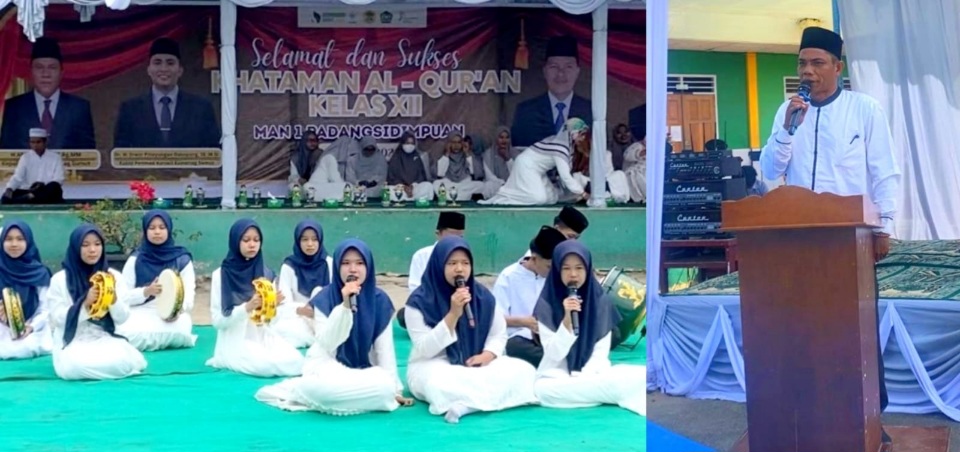 MAN 1 Padangsidimpuan Lepas 430 Siswa Lanjutkan Pendidikan Usai Khatam Al-Qur’an