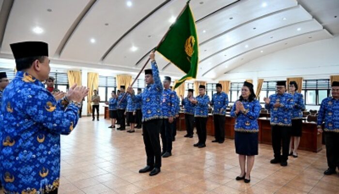 Pj Sekdaprov Sumut Kukuhkan Pengurus Korpri Karo 2025–2030