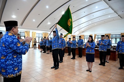 Pj Sekdaprov Sumut Kukuhkan Pengurus Korpri Karo 2025–2030