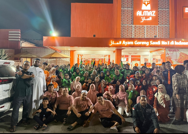 Komunitas GIS Medan Ajak Puluhan Ojol Wanita Buka Bersama, Doakan Kemerdekaan Palestina