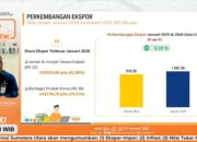 Ekspor Sumut Januari 2026 Tembus US$1,007 M, Industri Jadi Penopang Utama
