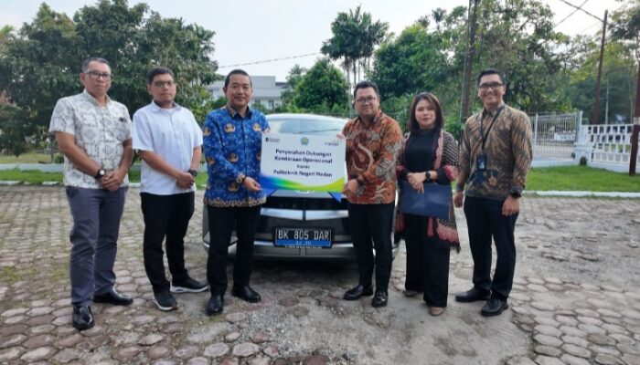 Hibah Kendaraan CSR Bank Mandiri Dukung Operasional Green Campus Polmed