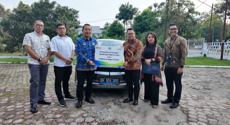 Hibah Kendaraan CSR Bank Mandiri Dukung Operasional Green Campus Polmed