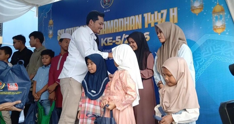Bukber ‘Silaturrahmi Ramadhan” PWI Aceh Disertai Santuni 51 Anak Yatim