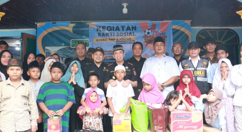 Wujud Kepedulian Ramadan Bea Cukai Medan Kunjungi Panti Asuhan Al-Marhamah