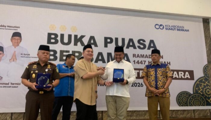 KNPI Sumut Beri Penghargaan Kepada Bupati Batu Bara Sebagai Kepala Daerah Penggerak Kearifan Lokal Dan Pertumbuhan Ekonomi Daerah