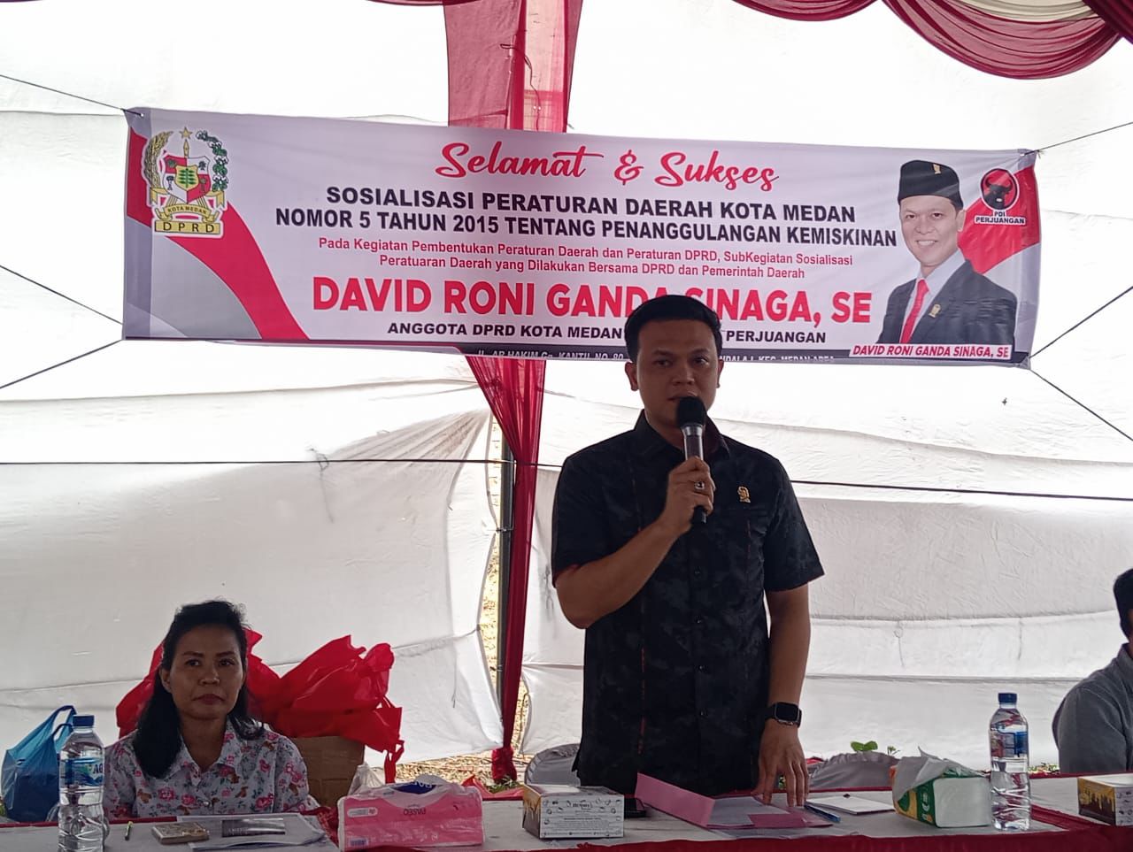 Sosperda Penanggulangan Kemiskinan, David Roni Sinaga Ingatkan Warga, Data Adminduk Harus Akurat