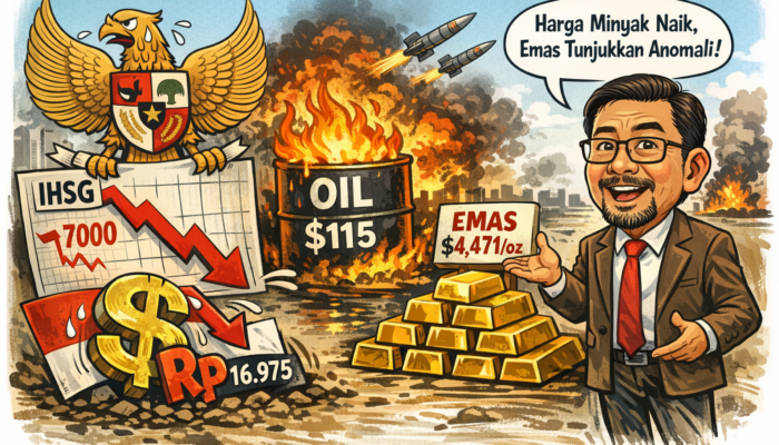 IHSG Dan Rupiah Terpuruk Di Awal Pekan, Emas Tunjukkan Anomali