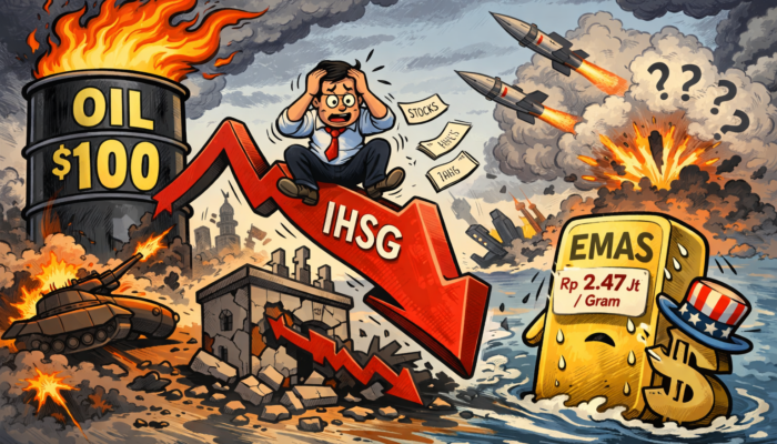Minyak Tembus US$100 Per Barel, IHSG Dan Emas Tertekan