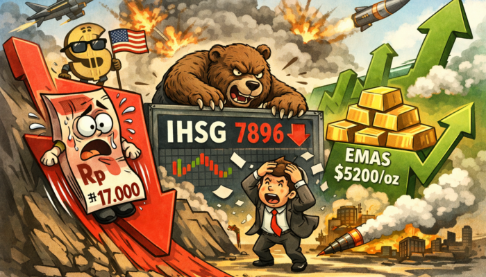 Rupiah Dan IHSG Tertekan, Emas Dunia Kembali Menguat