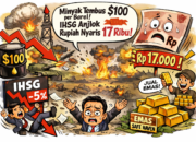 Harga Minyak Tembus $100, IHSG Anjlok 5 Persen, Rupiah Terpuruk