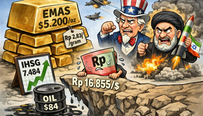 Emas Tembus US$5.200, IHSG Dibuka Menguat