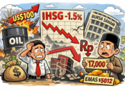 Harga Minyak Bertahan Di Atas US$100, IHSG Tertekan, Rupiah Dekati 17.000