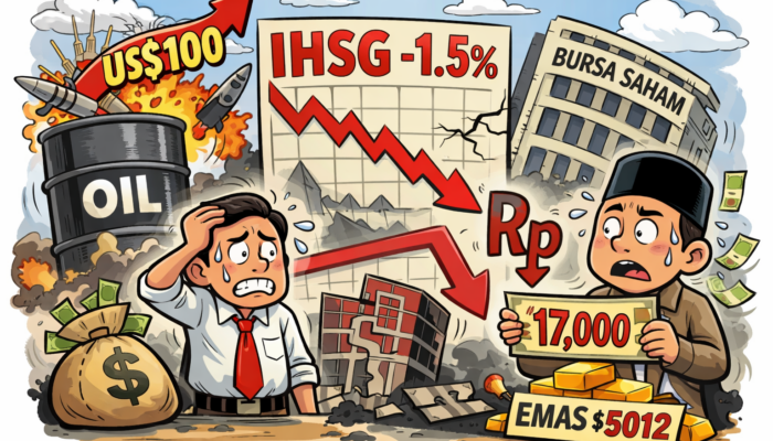 Harga Minyak Bertahan Di Atas US$100, IHSG Tertekan, Rupiah Dekati 17.000