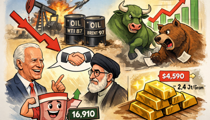 Harga Minyak Turun, Rupiah Hingga Emas Menguat