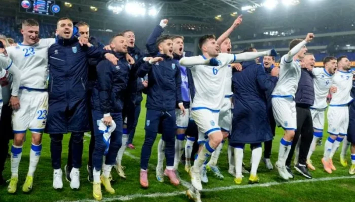 Drama 7 Gol Warnai Kemenangan Kosovo Atas Slovakia