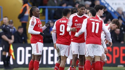 Lolos Perempat Final Piala FA, Arsenal Jaga Peluang Quadruple