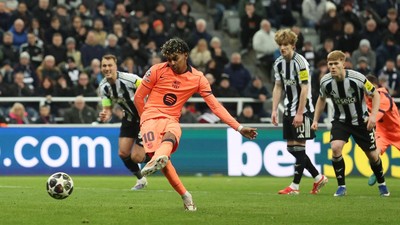 Liga Champions: Gol Penalti Yamal Selamatkan Barcelona