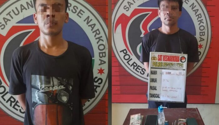 Polsek Sosa Bekuk 2 Pengedar Sabu Di Sekolah MDA