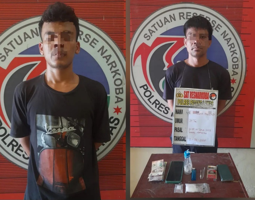 Polsek Sosa Bekuk 2 Pengedar Sabu Di Sekolah MDA