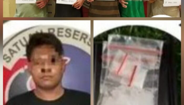 Tertangkap Tangan Beli Sabu, 6 Orang Diamankan Polres Palas