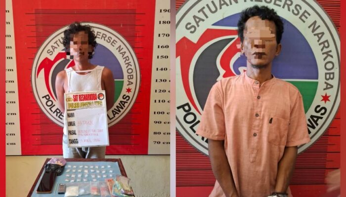 Polres Palas Tangkap Pengedar, Sita 70,13 Gram Sabu