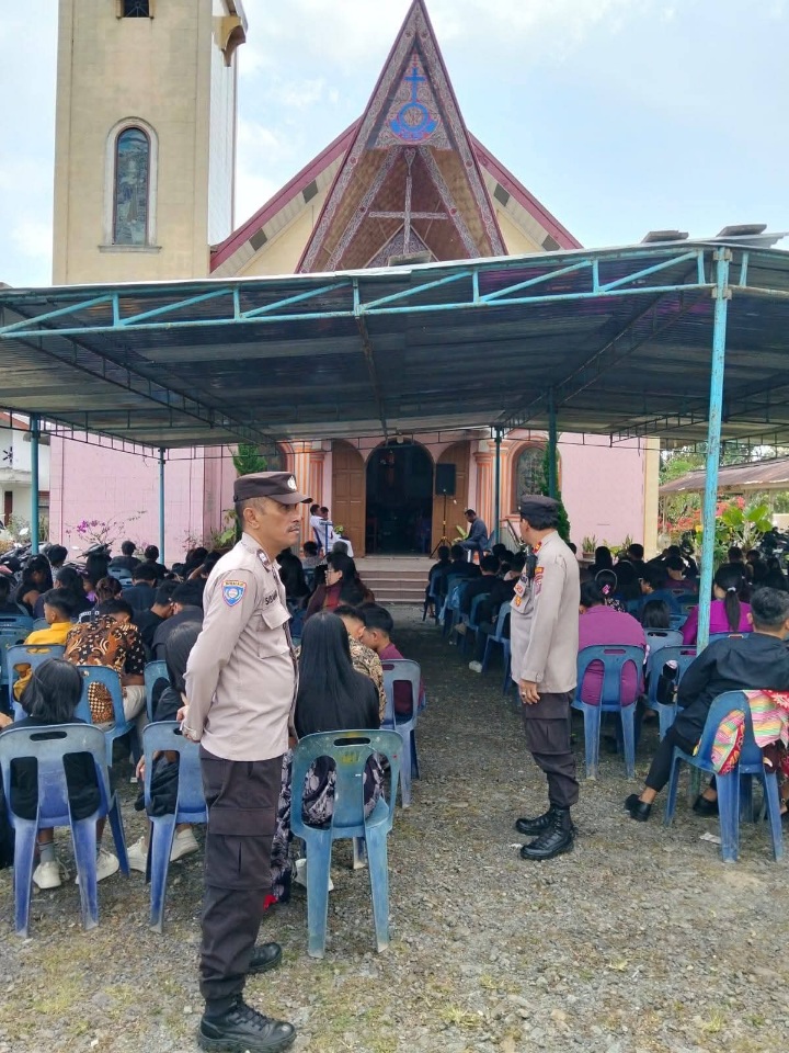 Polres Simalungun Amankan Puluhan Gereja Jelang Paskah
