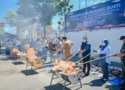 Wawako Padangsidimpuan Hadiri Pemusnahan Barang Bukti Narkoba Dan Miras