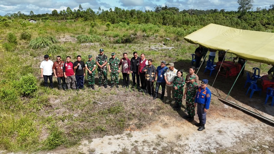 Tim Kemhan RI Tinjau Lokasi Pembangunan Yonif TP 955/HS Di Humbahas