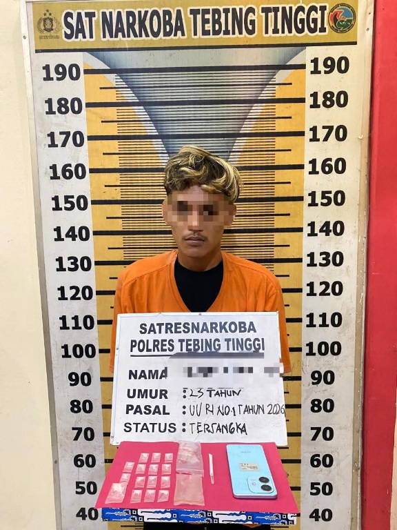 Sat Resnarkoba Amankan Pemilik Sabu Di Jalan Sudirman Tebingtinggi