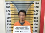 Tangkap Residivis Di Bengkel, Polres Tebingtinggi Sita Sabu 1,64 Gram