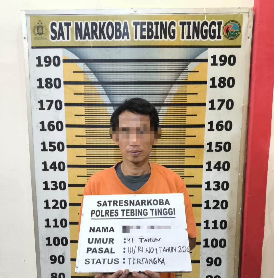 Tangkap Residivis Di Bengkel, Polres Tebingtinggi Sita Sabu 1,64 Gram