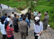 Bupati Humbahas Tinjau Jembatan Armco-Bailey Pascabencana