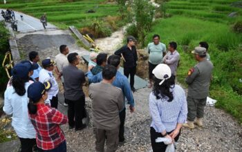 Bupati Humbahas Tinjau Jembatan Armco-Bailey Pascabencana