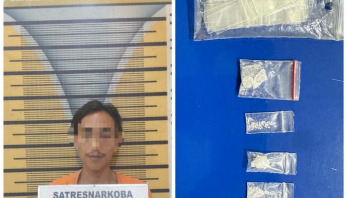 Pengedar Sabu Diringkus Di Kebun Sawit Bandar Khalipah, Polisi Sita 1,69 Gram