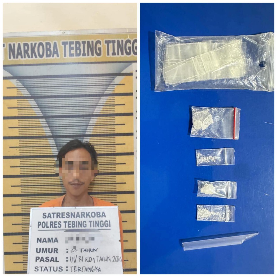 Pengedar Sabu Diringkus Di Kebun Sawit Bandar Khalipah, Polisi Sita 1,69 Gram