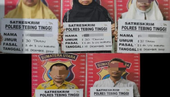 Korupsi Dana BOS SMK Kesehatan Ganda Husada Tebingtinggi, 5 Orang Dilimpahkan Ke Kejaksaan