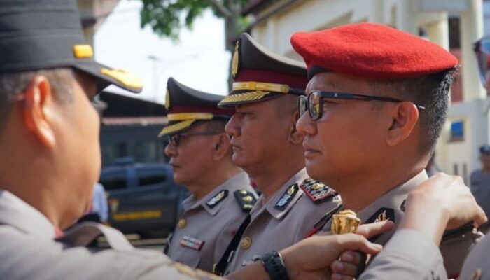 Sertijab 7 Perwira, Kapolres Tekankan Loyalitas Dan Pelayanan