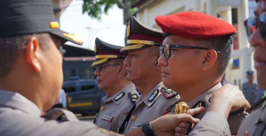 Sertijab 7 Perwira, Kapolres Tekankan Loyalitas Dan Pelayanan