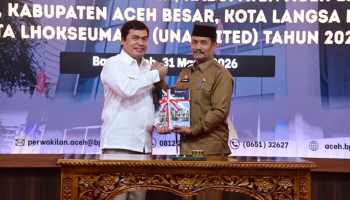 Wakil Bupati Aceh Besar Serahkan LKPD 2025 ke BPK