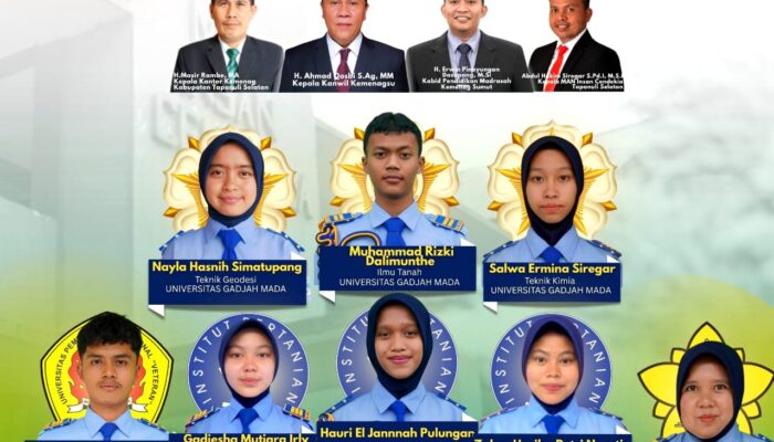 12 Dari 32 Siswa MAN IC Tapsel Masuk PTN Tanpa Testing, Termasuk ke UGM dan IPB