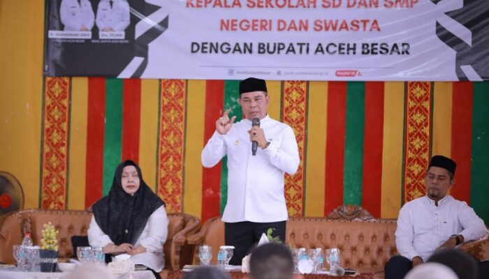 Bupati Aceh Besar Ajak Kepala Sekolah Bangun Pendidikan Berkarakter Dan Berkualitas